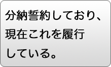 分納誓約しており、現在これを履行している。